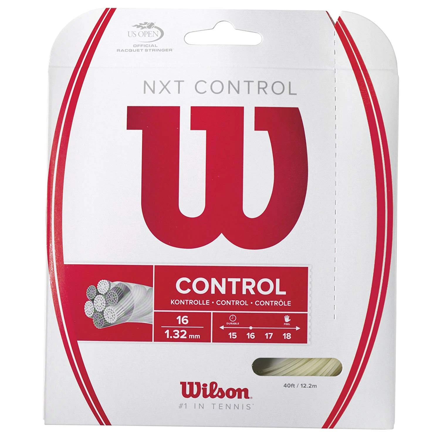 Wilson NXT Control 16/1.32 Tennis String (Natural) 1 Wilson NXT Control 16/1.32 Tennis String (Natural)