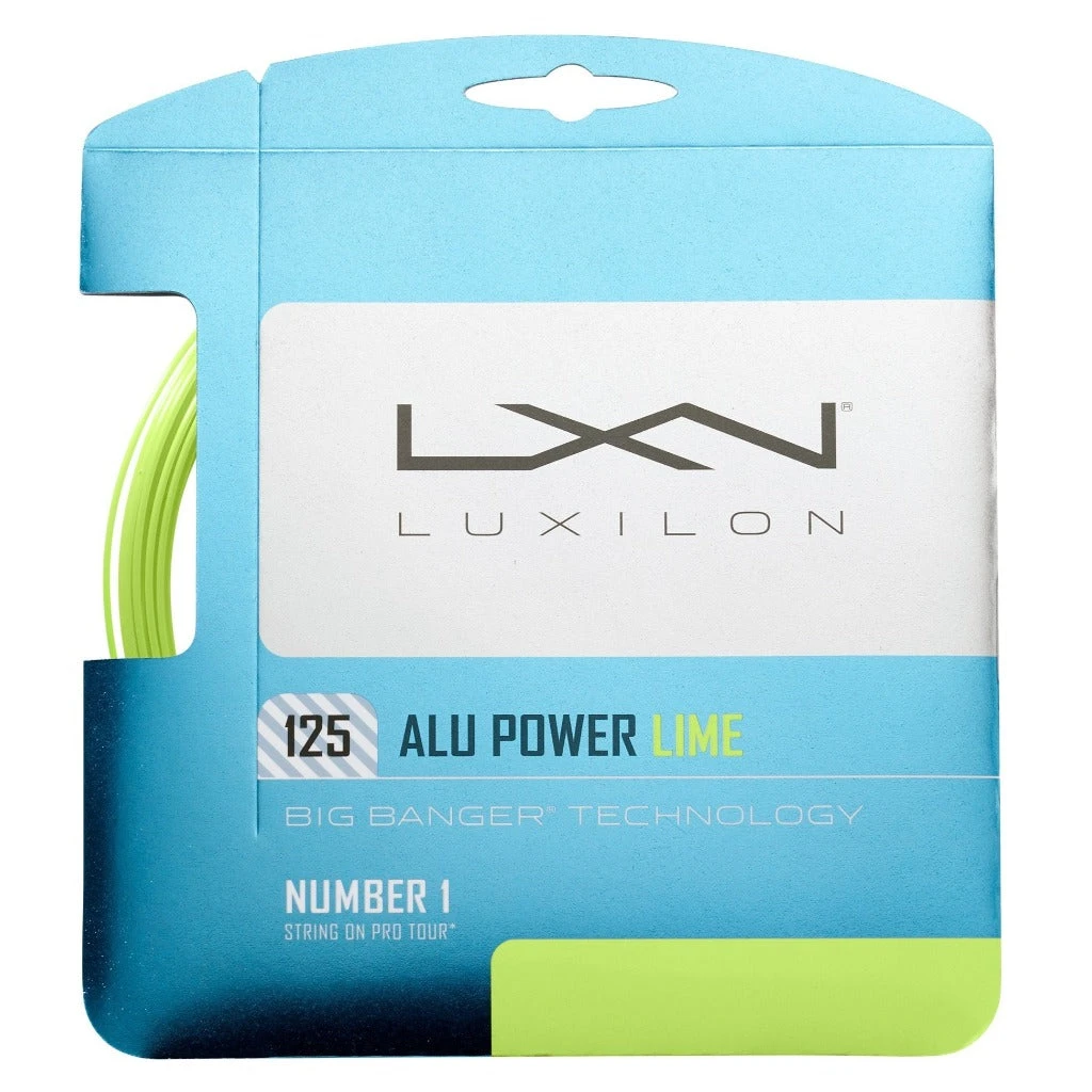 Luxilon ALU Power 16L/1.25 Tennis String (Lime) 1 Luxilon ALU Power 16L/1.25 Tennis String (Lime)