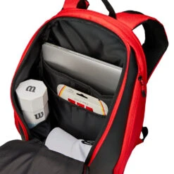 Wilson RF DNA Backpack Racquet Bag (Red/Black) -Head Store Wilson WR8005302 RF DNA Backpack Red Black 11