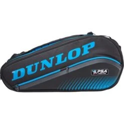 Dunlop PSA 12 Racquet Squash Bag (Black/Blue) -Head Store dunlop psa squash 12 rkt bag black blue side 480x480 da62cfcd aa59 4983 a873 aec2149635a5