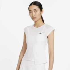 Nike Women's Dri-FIT ADV Slam Tank Top (White/Black)