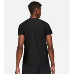 Nike Men's Dri-FIT Advantage Top (Black/White) -Head Store nikecourt dri fit advantage tennis top nMfLLW 1