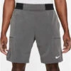 Nike Men's Dri-FIT Slam 9 Inch Shorts (Black/Dark Grey)