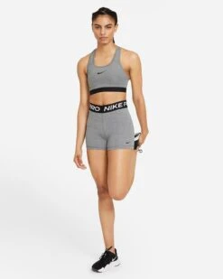 Nike Women's Pro 365 5-Inch Shorts (Grey/Black) -Head Store pro 365 womens 5 shorts 2TGH05 2