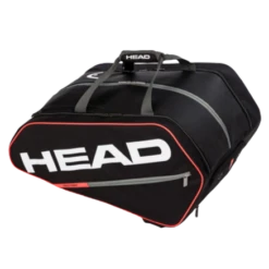 Head Tour Pickleball Supercombi 10 Pack Paddle Bag (Black/Orange)