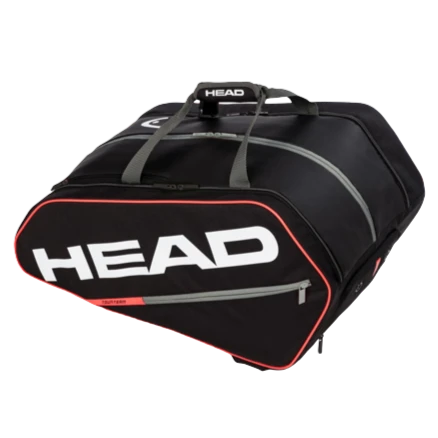 Head Tour Pickleball Supercombi 10 Pack Paddle Bag (Black/Orange) 1 Head Tour Pickleball Supercombi 10 Pack Paddle Bag (Black/Orange)