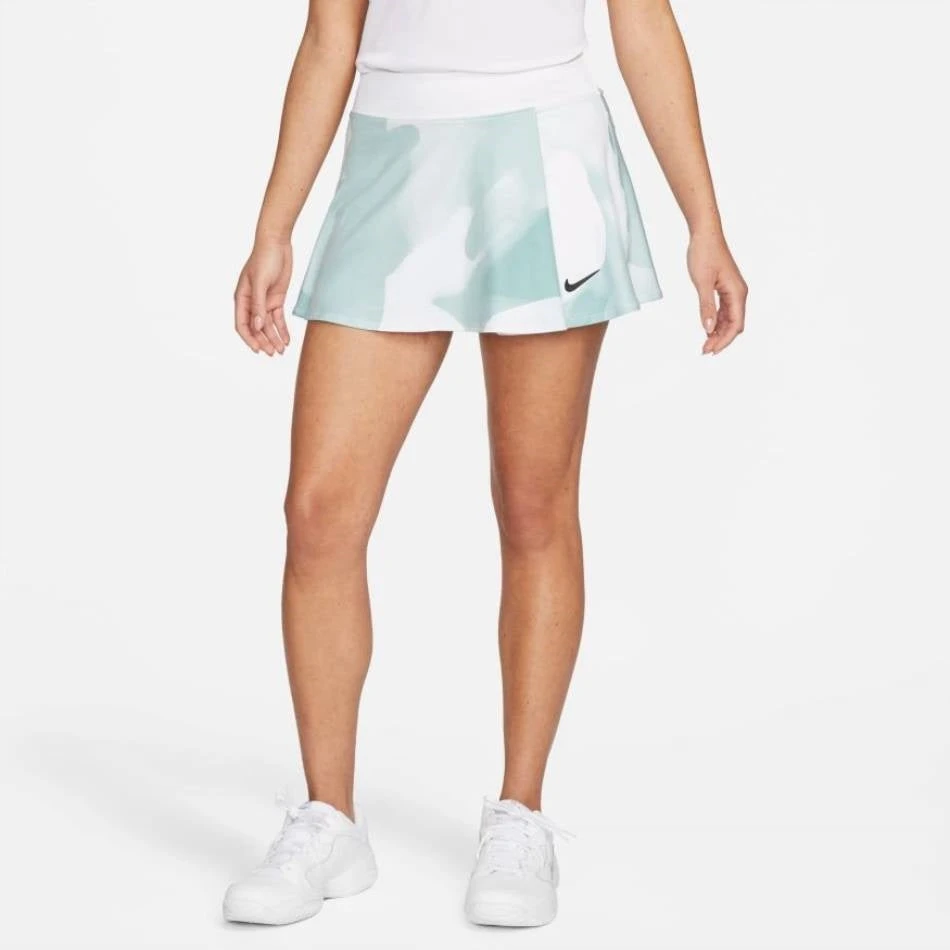 Nike Women's Dri-FIT Victory Flouncy Print Skirt (White) 2 Nike Women's Dri-FIT Victory Flouncy Print Skirt (White) - Image 2