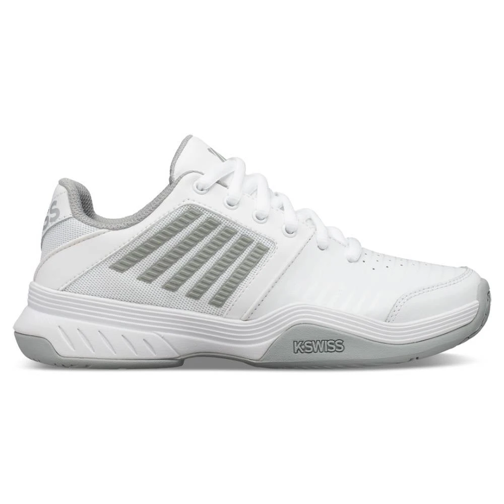 K-Swiss Court Express Women's Tennis Shoe (White/Silver) 1 K-Swiss Court Express Women's Tennis Shoe (White/Silver)