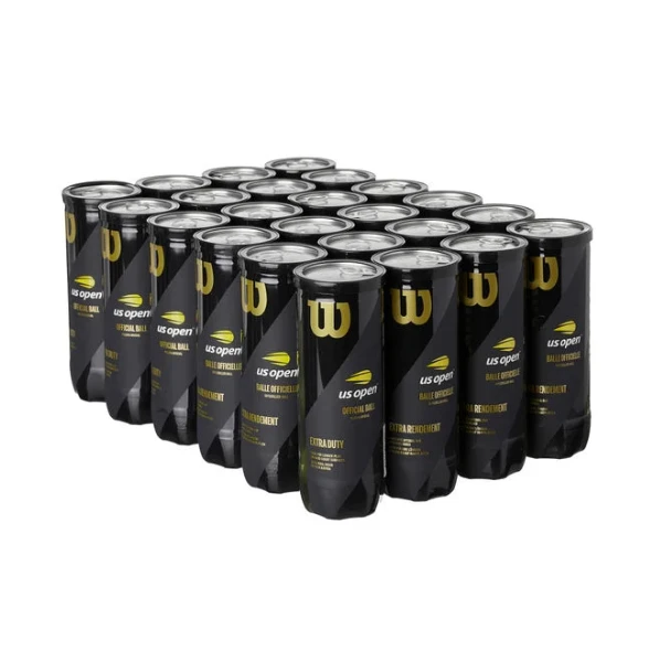 Wilson US Open Extra Duty Tennis Balls - 24 Can Case 1 Wilson US Open Extra Duty Tennis Balls - 24 Can Case